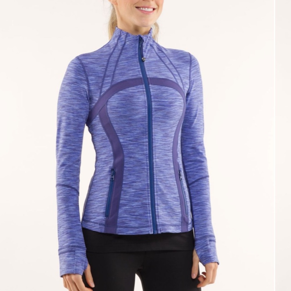 Lululemon Define Jacket Royalty Space Dye Sz 8
